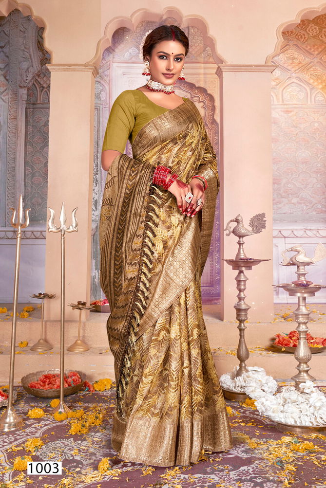 Golden Screen Vol 12 By Saroj 1001 To 1008 Jacquard Wedding Sarees Wholesale Market in Surat
